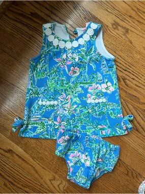 Lilly Pulitzer Floral Shift Dress, 18-24 mo